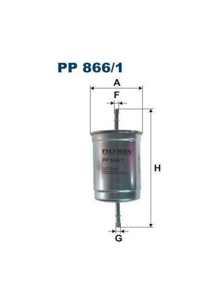 (FILTRONPP866/1)YAKIT Filtresi B.y Tıp Volvo S40 (95-04) S60 00=&gt;10) S80 (98-06) XC70 2.4 2.5 (00=&gt;02) Tırnaklı V40 (95-04) V70 (00=&gt;07)