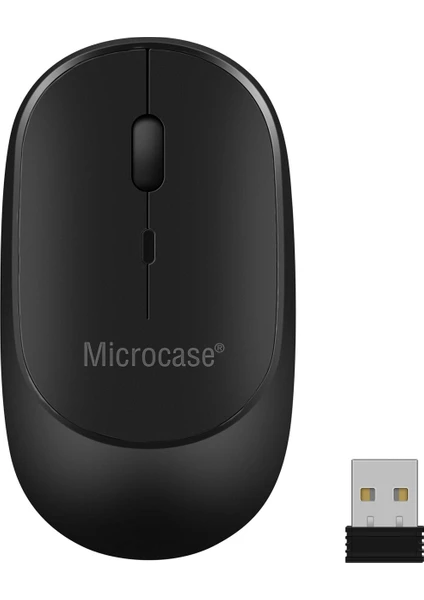 1600 Dpı Şarj Edilebilir 2.4 Ghz Bluetooth Kablosuz Mouse - Model AL2674 Siyah