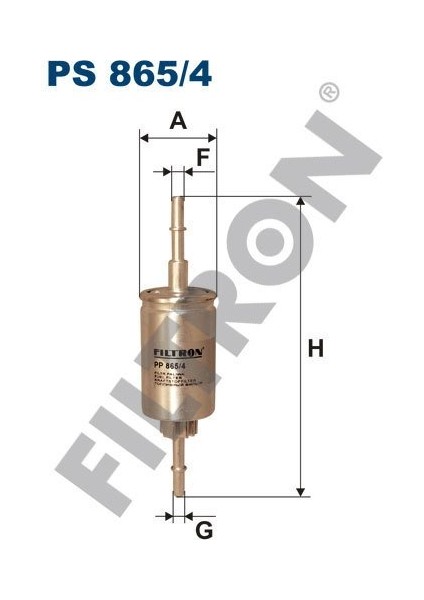 (FILTRONPS865/4)YAKIT Filtresi Ford Fiesta V 1.4 16V 80HP 03/02-