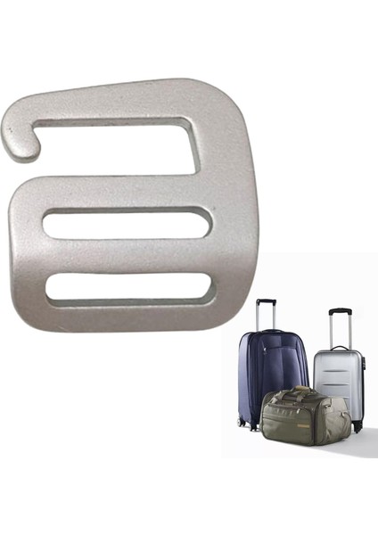 G Şekilli Kanca Dokuma Tokası 25 mm Açık Sırt Çantası Kayışı Hayatta Kalma Gümüş Sağ (Yurt Dışından) fiyatları