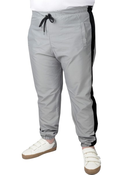 Büyük Beden Eşofman Altı Paraşüt 22511 Gri