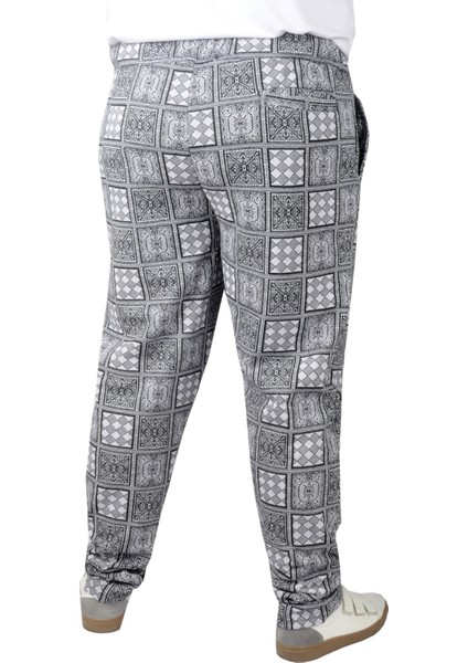 Büyük Beden Erkek Sweatpant Yancep 22514 Ekru