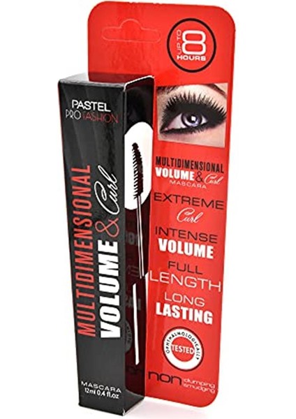 Profashion Multidimensional Volume & Curl Mascara Black, 12 ml modelleri