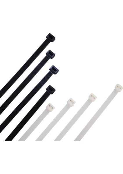 3,6X300 Kablo Bağı BEYAZ(100'LÜ Paket)