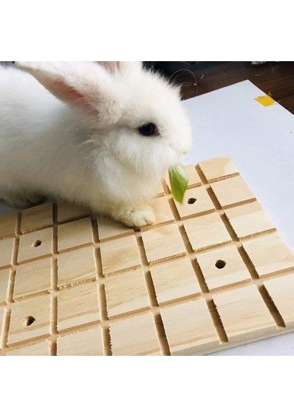 Pinvnby Tavşan Pençeleri Tıraşlama Kurulu Bunnyâ Ahşap Taşlama Güverte Küçük Hayvan Play Oyuncak Ayak Pad Hamster Chinchilla Sincap Gine Domuzu (Yurt Dışından)