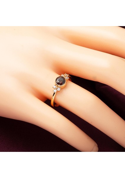 Kahverengi Taşlı 14 Ayar Altın Yüzük fiyatları