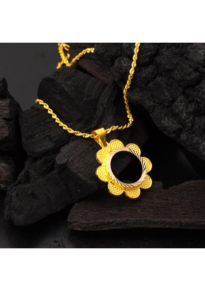 Papatya Çeyrek Altın Takılabilen Altın Kolye fırsatları