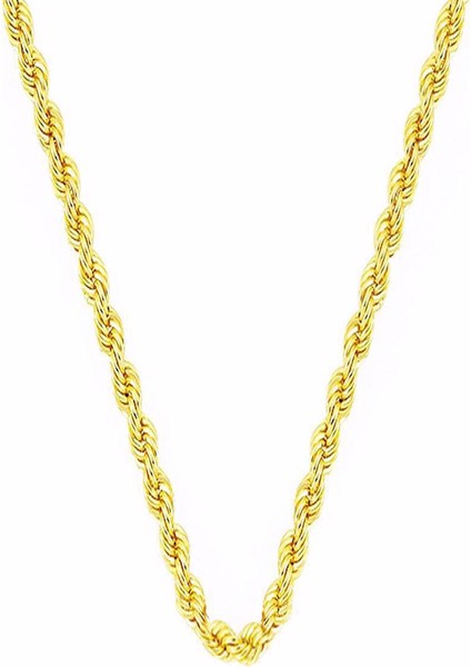 60 Cm. 14 Ayar Altın Burma Zincir