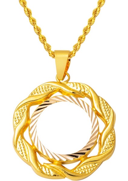 Çeyrek Altın Takılabilen Çerçeve Kolye