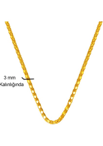 14 Ayar Altın Zincir Gerdanlık - 60 cm indirimleri