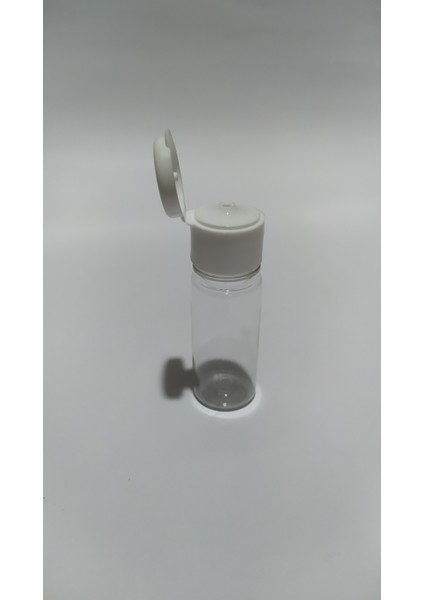10 Ml Beyaz Fliptop (Açmalı) Kapaklı Likit Dezenfektan Kolonya Pet Şişesi (100 Adet)