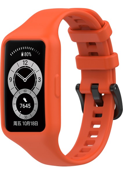 Huawei Band 7 Turuncu Için Silikon Band (Yurt Dışından)