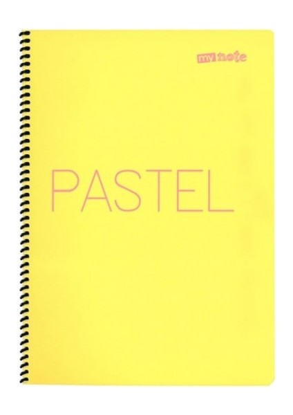 MyNote Flex Pastel Defter Spiralli PP Kapak 60yp Kareli A4 1 Adet