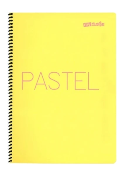 MyNote Flex Pastel Defter Spiralli PP Kapak 60yp Kareli A4 1 Adet