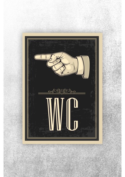 Wc Tuvalet Tabelası Parmak Işareti Ile Yönlendirme Tabelası