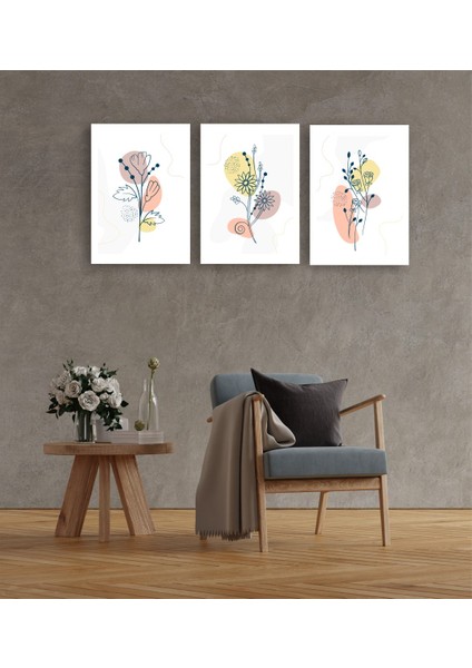 Dekoratif 3 Parçalı Mdf Ahşap Tablo fırsatları