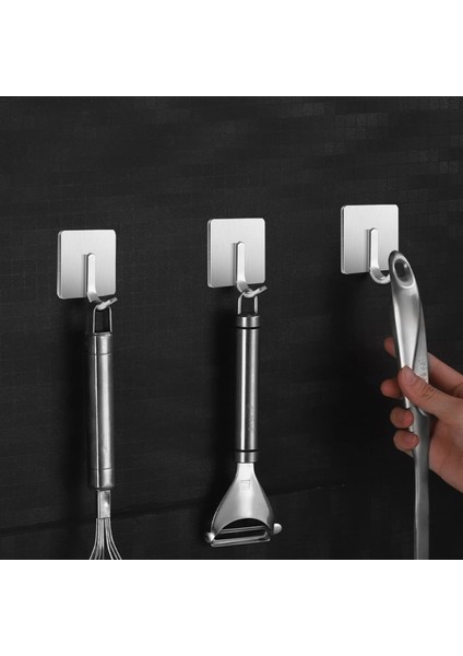 Kendinden Yapışkanlı Askılık Çelik Pakette 5 Adet