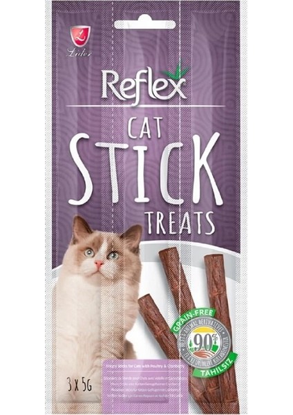 Kedi Ödül Stick Kümes Hayvanı Kızılcık Özlü 3x5 gr