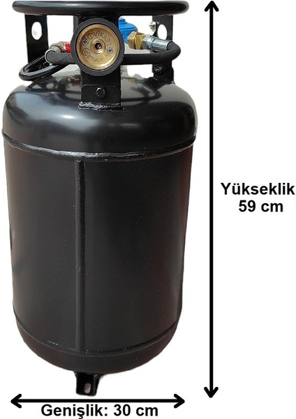 7A Mühendislik Karavan Lpg Tankı 30 Litre Kollektörlü ve Güvenlik Setli