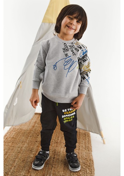 Be The Reason Someone Smiles Today Grimelanj Erkek Çocuk Eşofman Takım modelleri