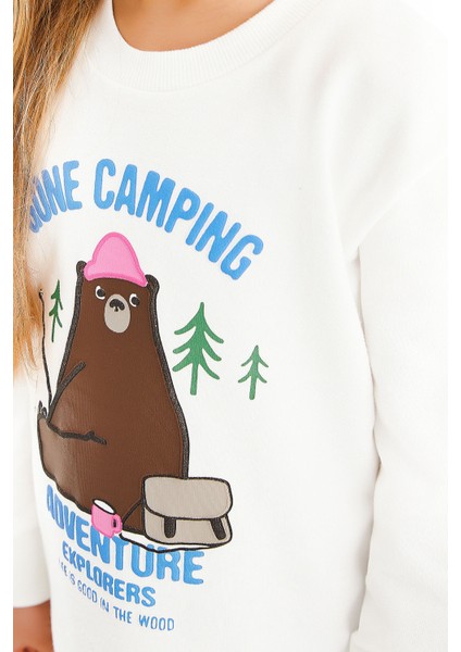 Gone Camping Krem Kız Çocuk Eşofman Takım fırsatları