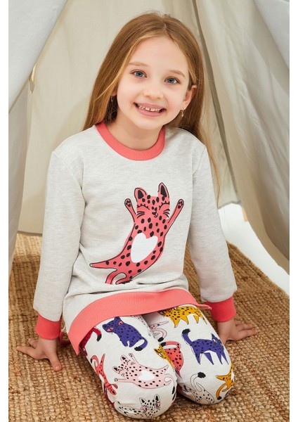 Spotted Cat Bejmelanj Kız Çocuk Tayt Takım fiyatları