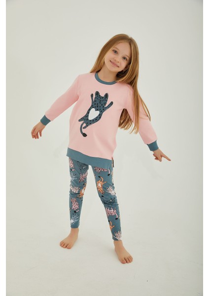 Spotted Cat Pembe Kız Çocuk Tayt Takım fiyatları