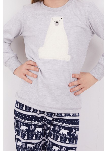 Polar Bear Grimelanj Kız Çocuk Uzun Kol Pijama Takım