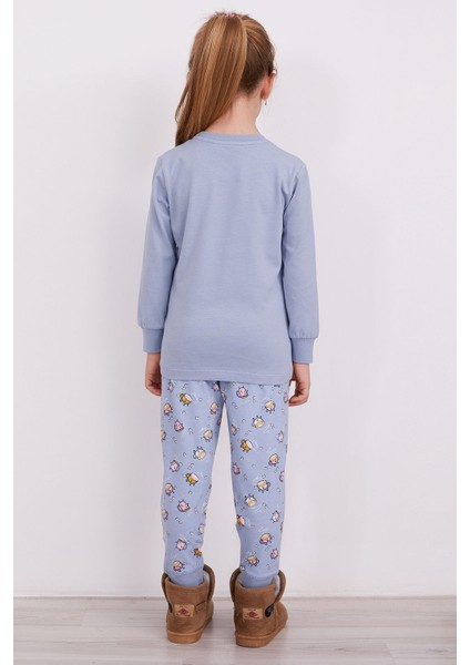 Coffee Mavi Kız Çocuk Uzun Kol Pijama Takım indirimleri