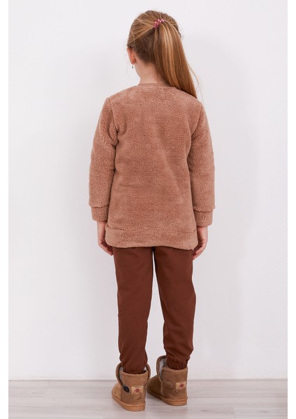 Deer Kahverengi Kız Çocuk Uzun Kol Pijama Takım indirimleri