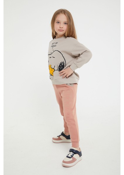 Lisanslı Best Of Friends Gri Kız Çocuk Eşofman Takım modelleri