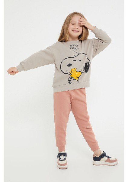 Lisanslı Best Of Friends Gri Kız Çocuk Eşofman Takım fırsatları
