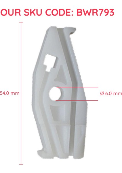 BWR793 Renault Megane 1 VW New Beetle 1Y7 Peugeot 206 2D 2-Kapı Coupe Cabrio İçin Arka Sol Cam Kriko Klipsi fiyatları