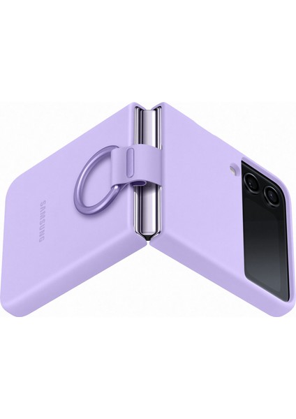 Galaxy Z Flip 4 Yüzüklü Silikon Kılıf - Lavanta - EF-PF721TVEGWW fırsatları