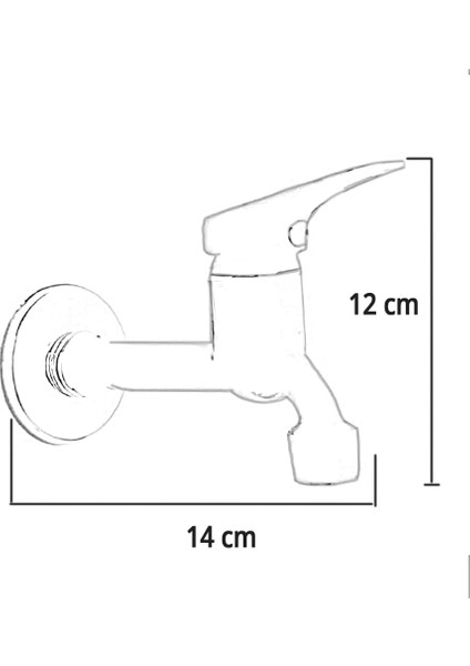 Kupp Tek Su Girişli Mix Uzun Musluk Bahçe Musluğu Banyo Musluğu Aç Kapa Musluk fiyatları