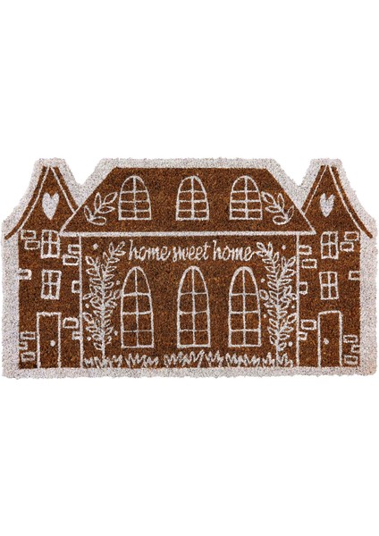 Kaşmir Halı Home Sweet Home Şekilli Coco Paspas 44X71 cm