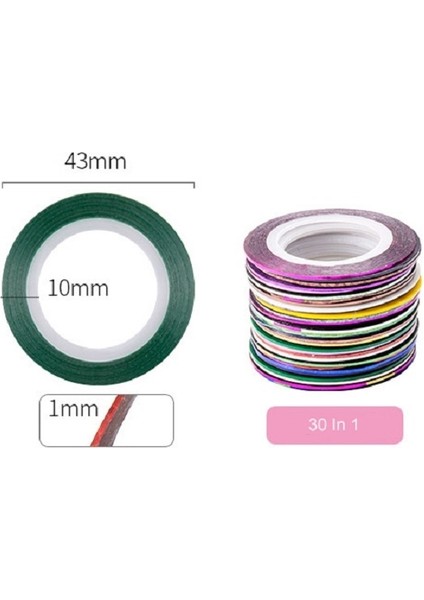 3 Pcs Tırnak Sanatı Bobini (Yurt Dışından)