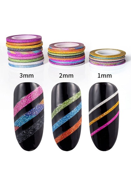 3 Pcs Tırnak Sanatı Bobini (Yurt Dışından)