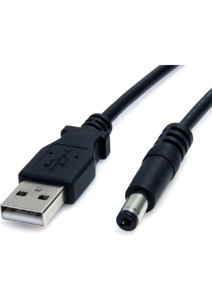 USB 2.0 To 5.5 x 2.5 mm Dc 5V Power Güç Kablosu  1m