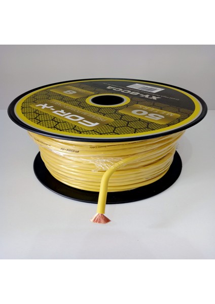 Amfi Tesisat Güç Kablosu 8ga - For-X Xy-8 Cca Oto Anfi 8ga Power Kablosu 1 Metre