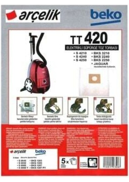 -Beko TT420 S 4240 Toz TORBASI (20ADET)