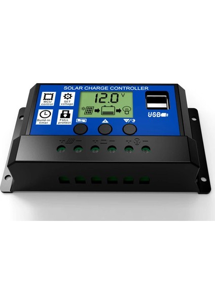 Akımla 20A - 12/24V Solar Şarj Kontrol Cihazı - Regülatörü