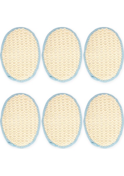 Bodypeel Oval Banyo Süngeri Mavi 6 Adet