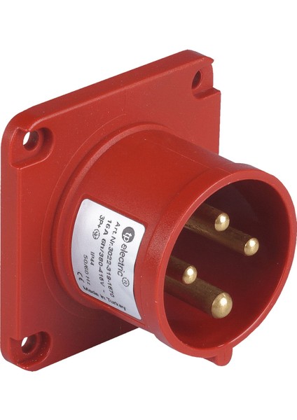 4X16A. Düz Makine Fişi