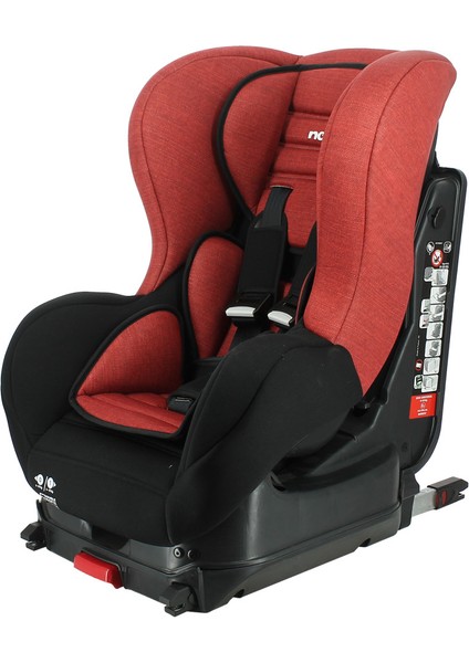 Cosmo Luxe 018 Kg Çift Isofix Oto Koltuğu Denim Red