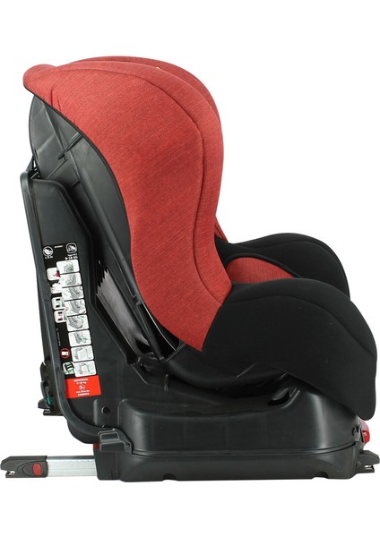 Cosmo Luxe 018 Kg Çift Isofix Oto Koltuğu Denim Red