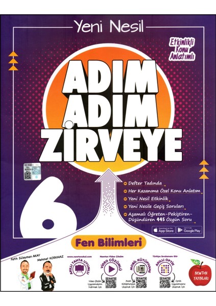 6. Sınıf Matematik - Fen Bilimleri Adım Adım Zirveye Soru Bankası 2 Kitap