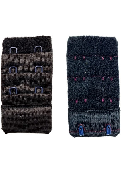 2 Adet Agraf Sütyen Uzatma Kopçası 3 Sıra / 2 Kanca Siyah Ten fiyatları