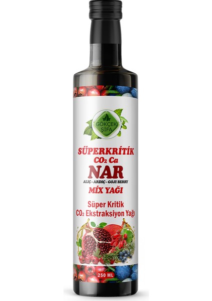 Nar Süperkritik Mix Yağı 250 ml (POMEGRANETE SUPERCRİTİCAL MİX OİL)