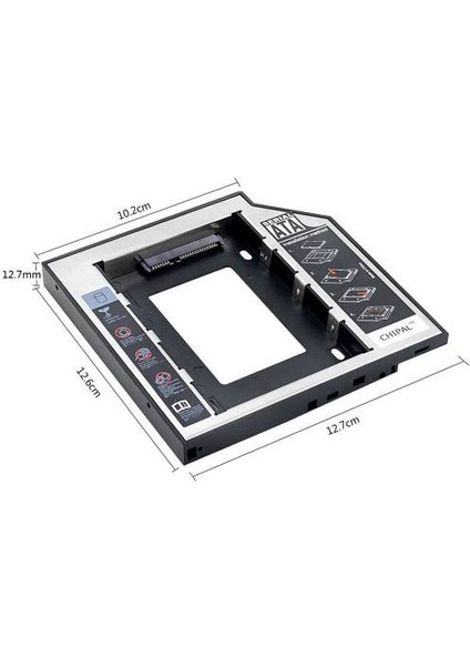 12.7mm HDD Caddy Kalın DVD Rw Harddisk Laptop 12.7 mm CD Rom 2.5